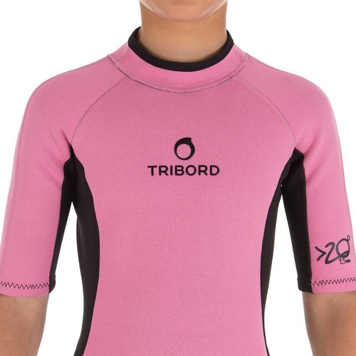 Imagen 4 de 5 de Traje De Surf Neopreno 1.5 Mm Niños Rosa Tribord 8 Años