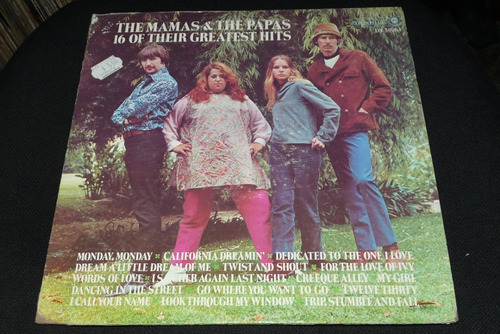 Jch-the Mamas And The Papas 16 Of Their Grates Hit Rock Lp