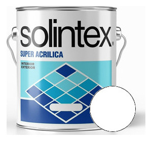 Pintura Super Acrilica 300 1 Gl  Blanco Cod- 301 Solintex