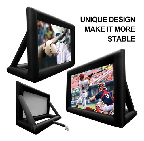 Imagen 6 de 7 de Step4fun 16.5ft Proyector Al Aire Libre Inflable Pantalla...