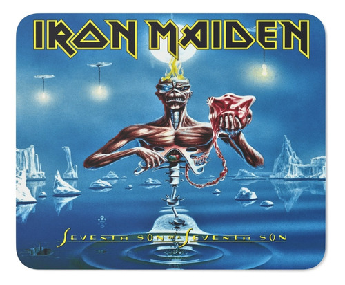 Rnm-0440 Mouse Pad Iron Maiden Seventh Son Of A  (21x17 Cms)