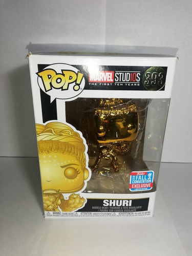 Figura Funko Pop 2018 Marvel Studios Shuri Dorada 393 Nycc