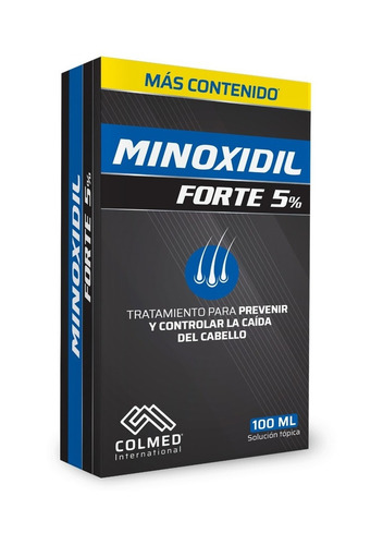 Imagen 3 de 5 de Minoxidil Forte Colmed Loción 5% Caja 100 Ml