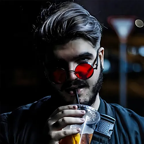 Gafas redondas rojas hotsell