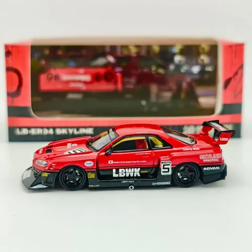 Prism Model Nissan Gtr Er34 Skyline Libertywalk Lbworks 1:64