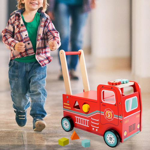 Carrito De Empuje Para Bebé, Juguete De Empuje De Madera
