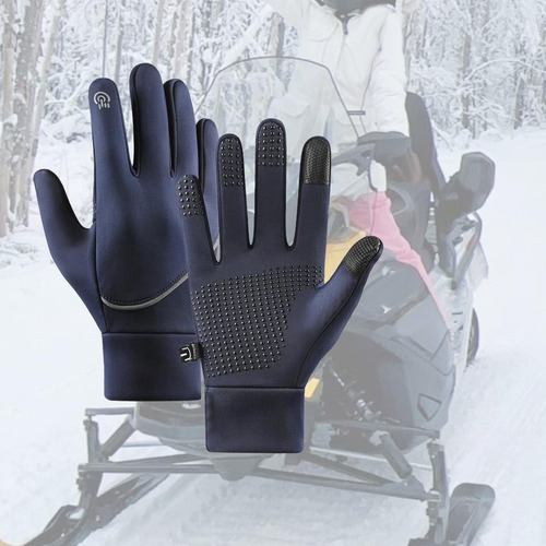 Guantes De Invierno Con Pantalla Táctil, Azul Talla M