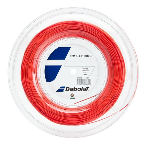 Rolo De Corda Babolat Rpm Blast Rough 1.25mm 200m Vermelha