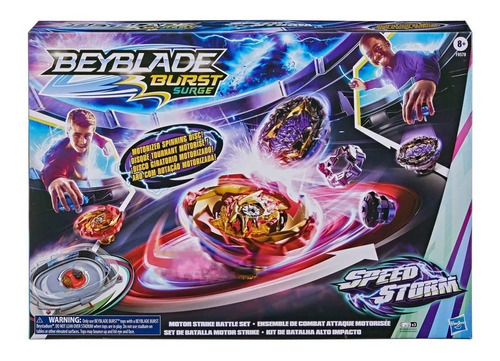 Beyblade Burst Surge Speedstorm Motor Strike Battle Color Azul