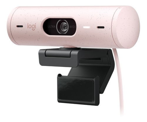 Camara Web Brio 500 Hd 1080p Con Corrección De Iluminación Color Rosa