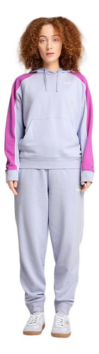 Sudadera Ropa Casual Capucha Puma 4447 Lila Para Mujer