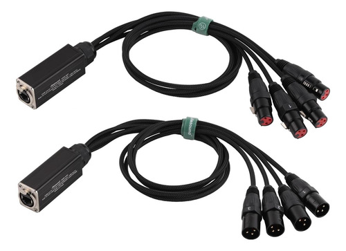 Snake De Audio De 4 Canales, Extensor Xlr De 3 Pines, Dmx512