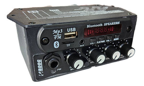 Mixer 12v Com Bluetooth Usb Microfone Entrada P10 Cartao Sd