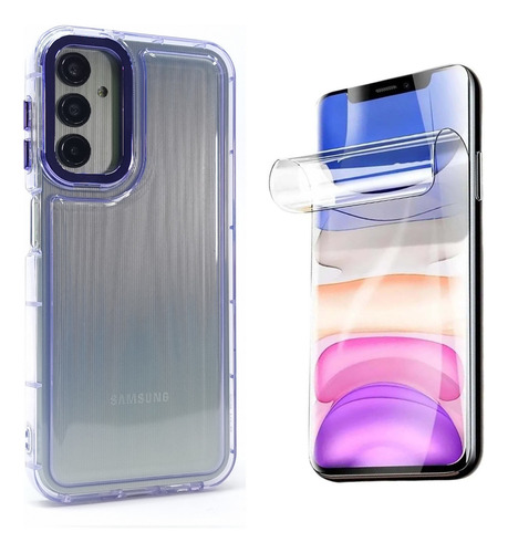 Funda + Mica Para Samsung A14 Protector Case Airbag Uso Rudo