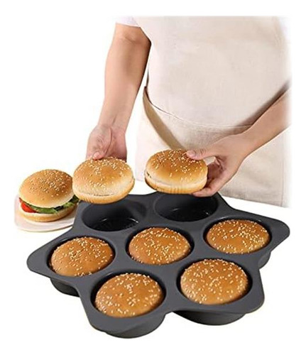 Molde De Hamburguesa De Silicona De Atrccs Pan Con Panadería