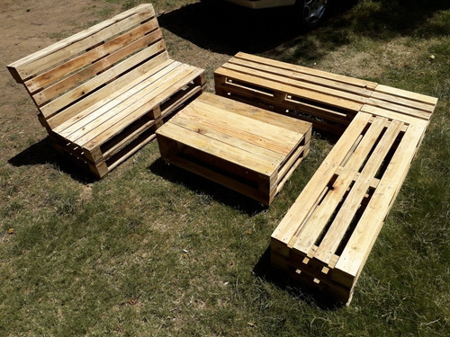 Imagen 6 de 9 de Juego De Jardín En Pallets
