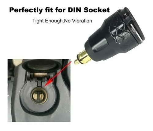 Imagen 6 de 7 de Adaptador Para Toma Europea Bmw Hella Doble Usb + Voltimetr
