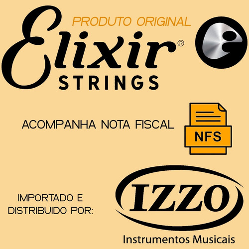 Encordoamento P/ Violão Aço 013 Hdl Fósforo Bronze Elixir