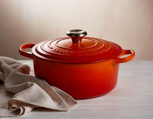 Jogo De Panelas Redonda E Oval Le Creuset De 22 + 24 + 31 Cm