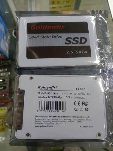 Disco Duro Solido Ssd 2.5 Interno Goldenfir 128gb Sata 3