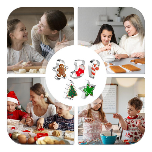 Kit Cortador De Biscoitos De Natal Kit Molde De Natal D