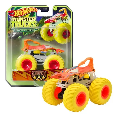 comprar Hot Wheels Monster Trucks Glow 1:64 - Scorpedd