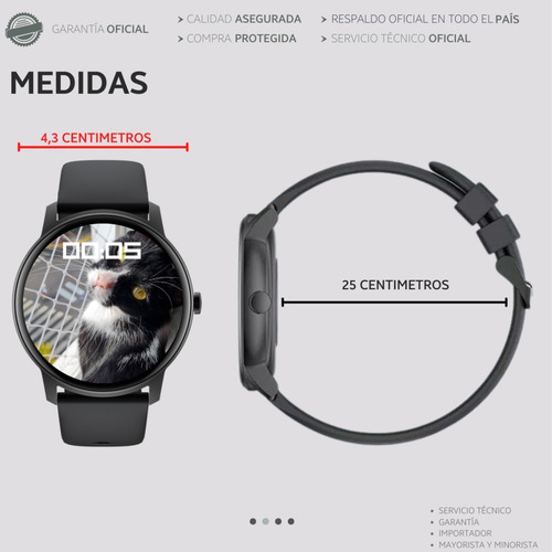 Imagen 4 de 10 de Reloj Mujer Smartwatch Deportivo Sumergible + Malla Metal