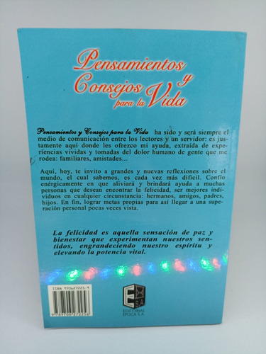 Pensamientos Y Consejos Para La Vida (Usado)