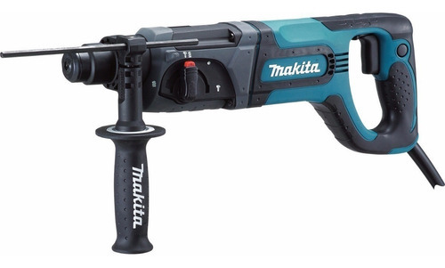 Taladro Rotomartillo Sds 780w + Brocas Y Cince Hr2475 Makita Color Turquesa Frecuencia 60 Mhz