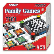 Comprar Juegos De Mesa Familiares Clásicos 7 En 1 Ajedrez Damas Ludo