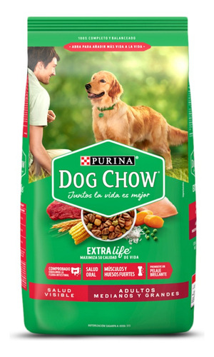 Perrarina Dog Chow Medianos Y Grandes 20kg 