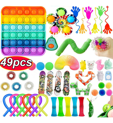 49 Set Popits Toys Juguete De Burbuja Sensorial Adulto