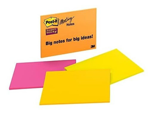 Post-it De Super Sticky Notes, 2x Que Pega Potencia, 8 Pulga