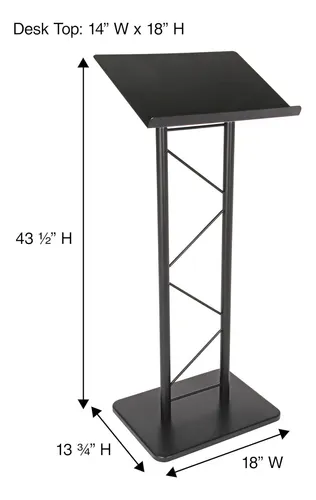 Lectern Portátil Grande Kml7b, Atril De Iglesia De Pie...