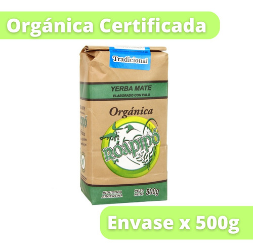 Yerba Mate Roapipó Tradicional X500g Caba