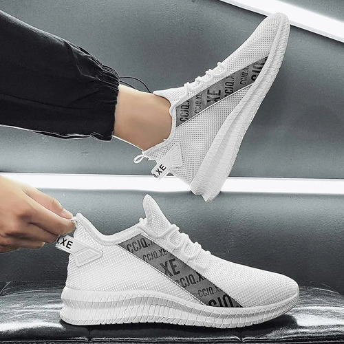 Zapatillas De Running Para Hombre De Color Blanco
