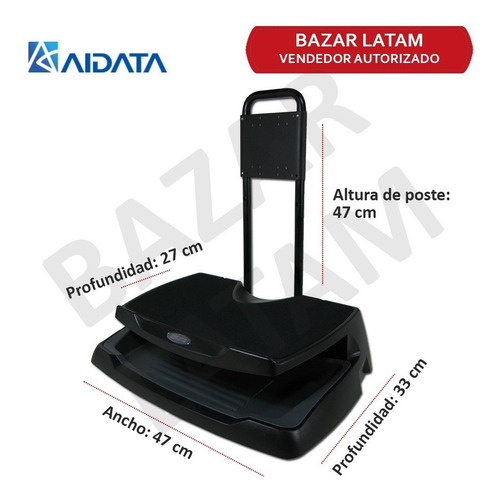 Base Soporte Monitor Aidata Escritorio Altura Notebook Pc