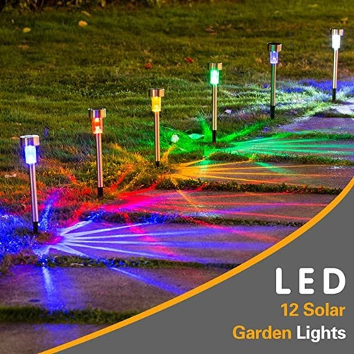 Wellgium Luces Solares Al Aire Libre, Luces Solares Del Jard