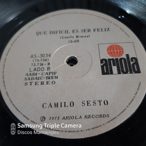Simple Camilo Sesto Ariola Records C2