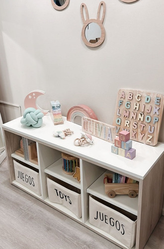 Organizador De Juguetes Estilo Montessori - Blanco-helsinki