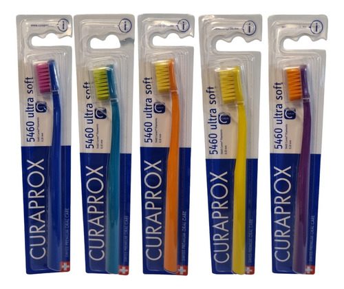 5 Cepillos Curaprox 5460 Ultra Soft (varios Colores) Swiss