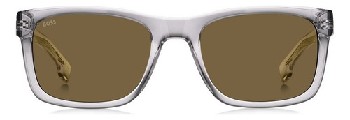 Lentes De Sol Hugo Boss1569/s 90070 Transparentes/marron Lente Café Varilla Transparente Armazón Transparente