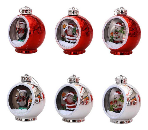 Y 9 Enfeites Pendentes De Boneco De Neve De Papai Noel A