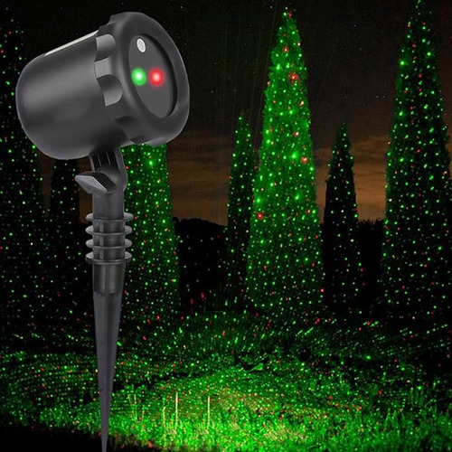 Luces De Navidad Laser Con Control Remoto Rojo Y Verde De Lu