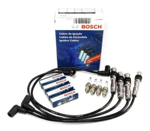 Juego Cables Y Bujias Gol Power 1.4 8v Todos Bosch