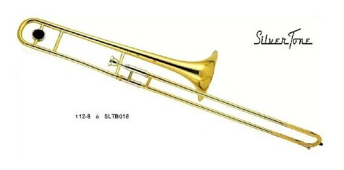 Trombon De Vara Silvertone Sltb018 Sib Estuche Boquilla