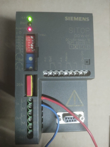 Siemens Sitop Dc-usv-modul 15, 6ep1 931-2ec11, D Controlador (Usado)