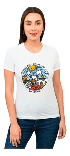 Playera Vaca Mujer Animales Diseño 734 Playeras Beloma