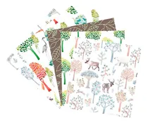 Comprar 6 Cortes Patchwork 20x20 Retazos Tela Animalitos Del Bosque3