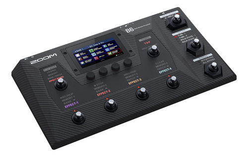 Procesador De Efectos MĂșltiples De Zoom B6 Bass Con 4 Cajas